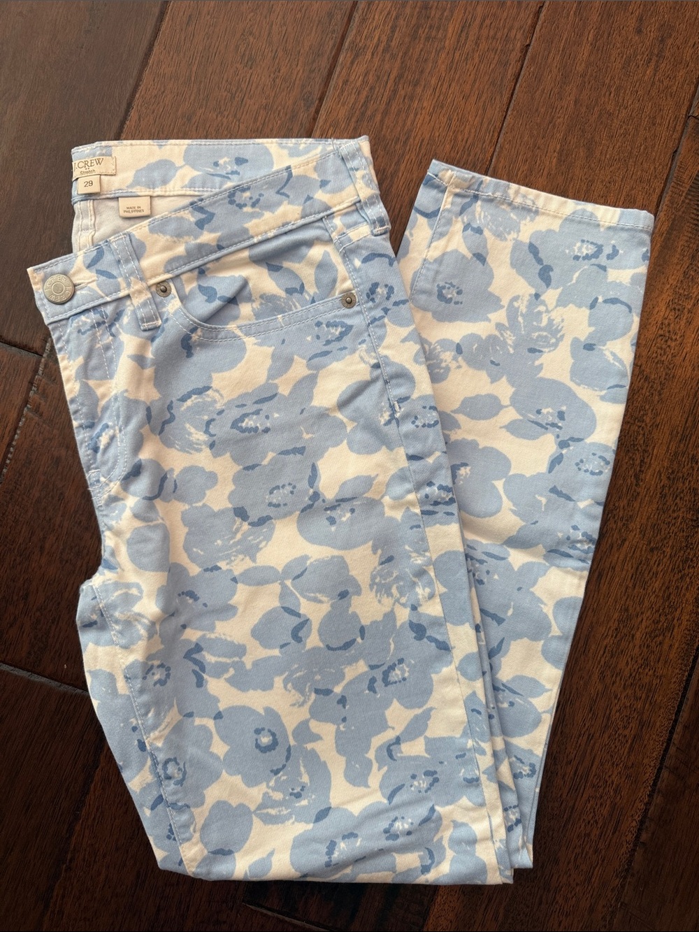 J. Crew Floral Skinny Jeans
